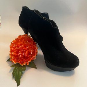Platform Suede Booties